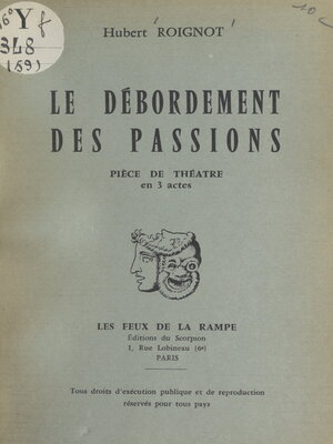 cover image of Le débordement des passions